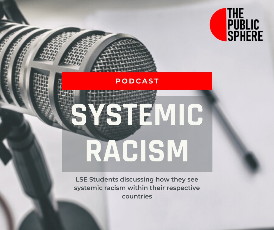 A microphone with the words systemic racism on it.